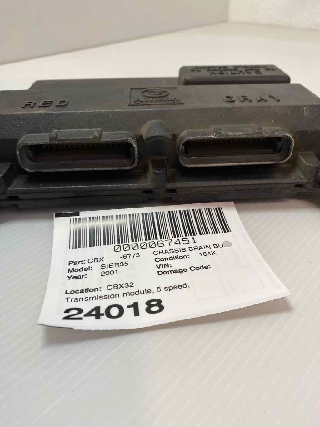 2001-2005 GMC SIERRA 3500 Transmission Control Module 5Spd Allison ...