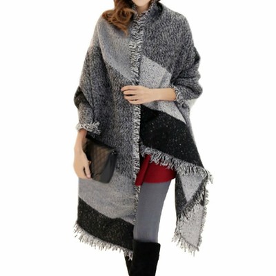 Grand Tartan Echarpe Chale Mode Feminine Stole Plaid Tres Confortable Chaud Ebay