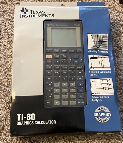 Vintage TI-80 Texas Instruments Electronic Graphing Calculator 1995 NOS