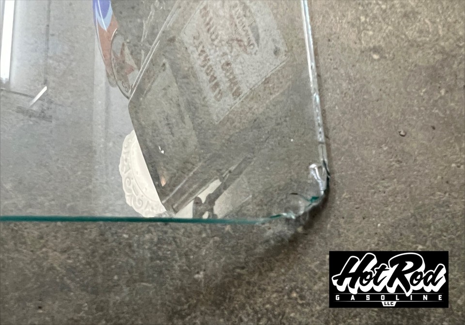 Original Gilbarco 1006 GOLDEN ESSO EXTRA 1000 Window Glass Gas Pump