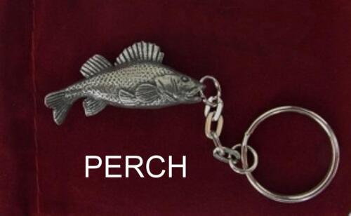 Course Fish Key Rings in pewter 9 species, for fishing enthusiasts - Picture 1 of 10