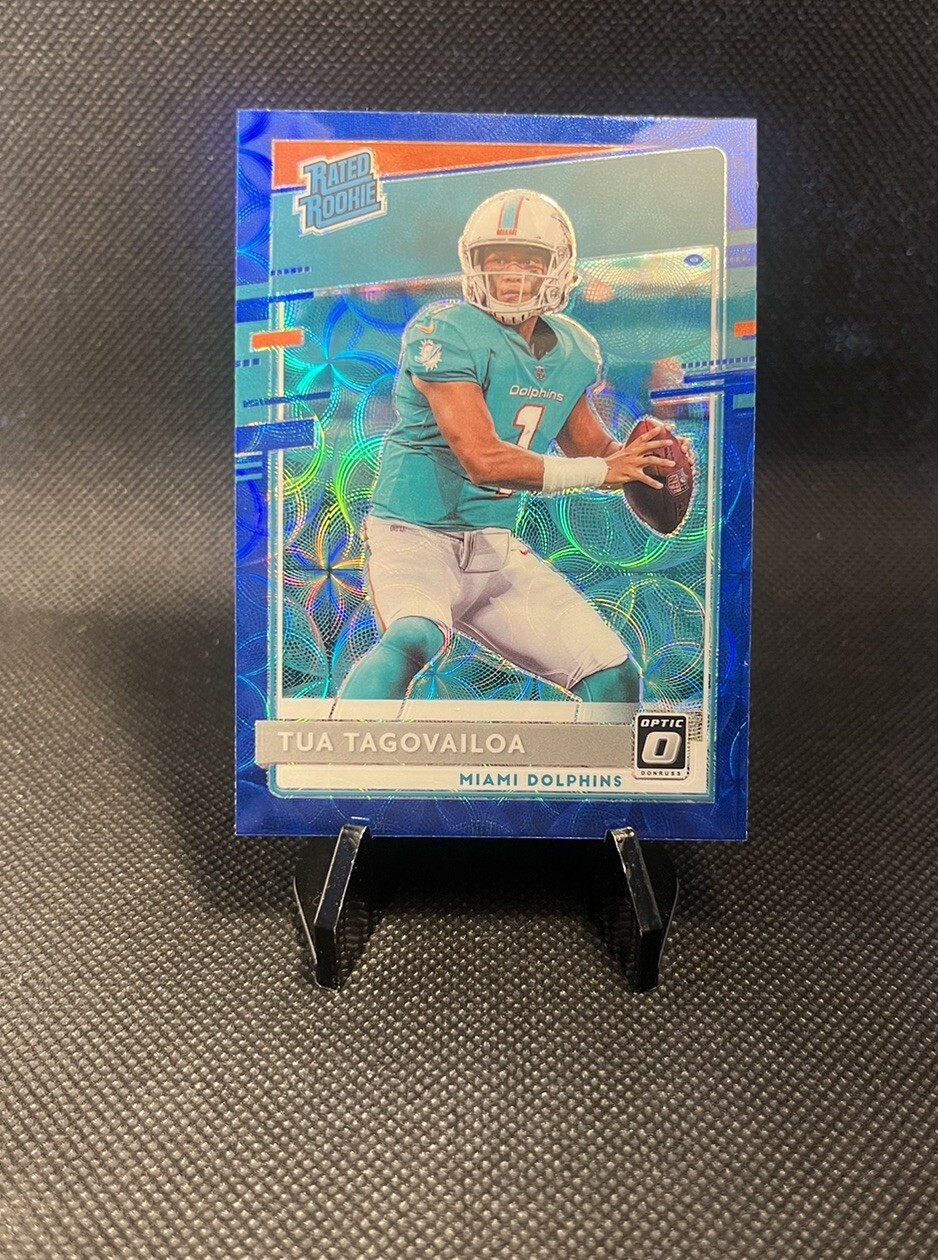 Tua Tagovailoa 2020 Donruss Optic Blue Scope Rated Rookie Card RC 152 Prizm