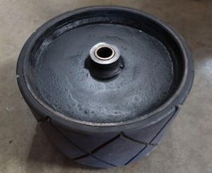 DRIVE WHEEL FOR CLARKE VISION 26, 32, 38 WALK BEHIND SCRUBBERS, BLACK, 59944R