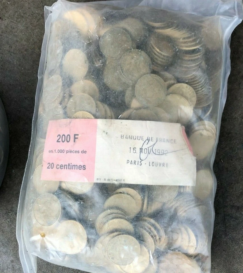 OLD France Coin Lot - 25 Coins - 5/10/20 Centimes - Your Choice - FREE SHIPPING - image 4 of 4