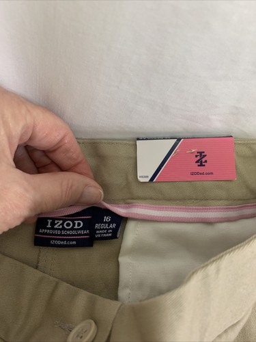IZOD 16 R Girl's Easy Care Stretch Approved Schoolwear NWT - Picture 3 of 8