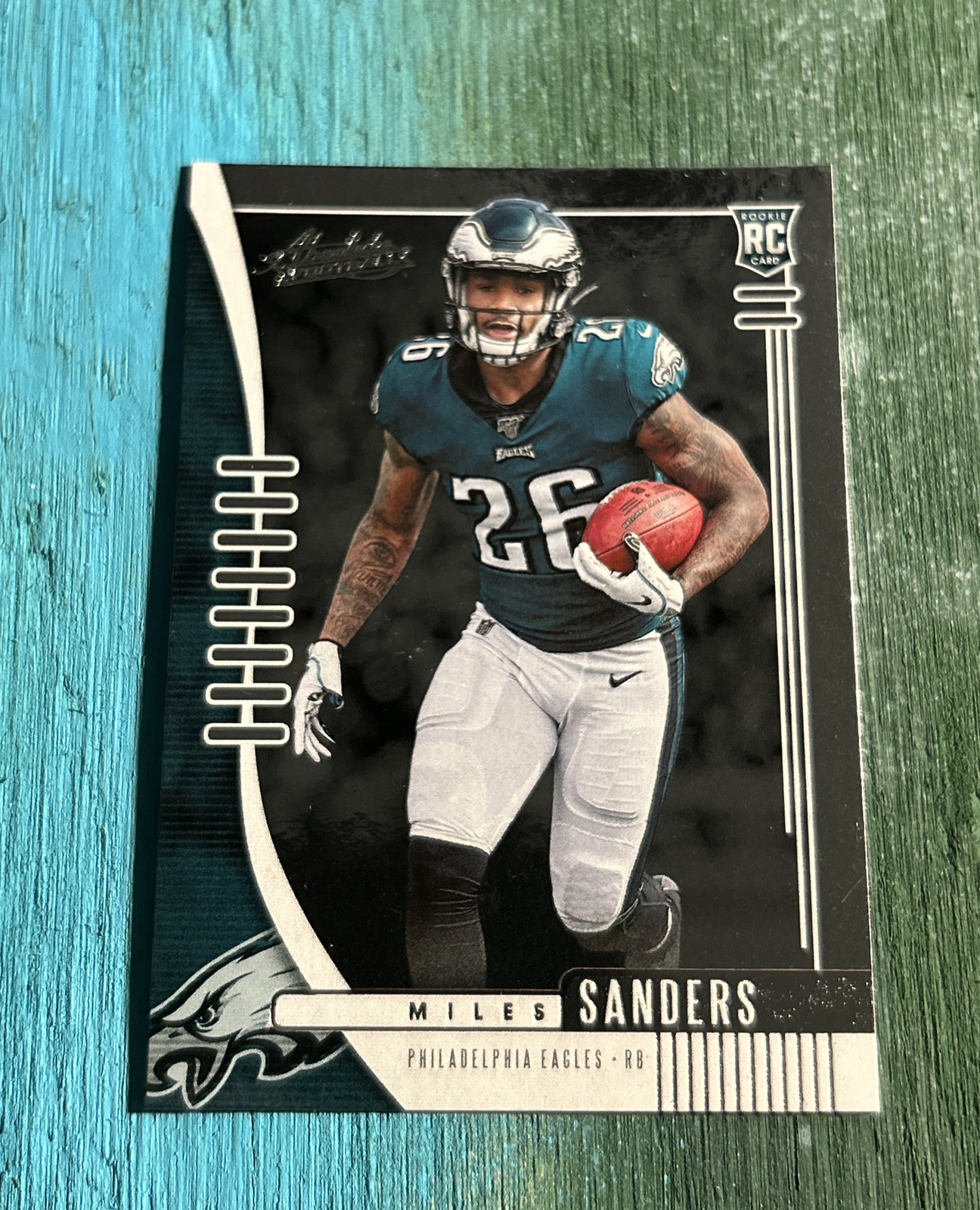 2019 Panini Absolute Miles Sanders Rookie Card #130 Philadelphia Eagles RC