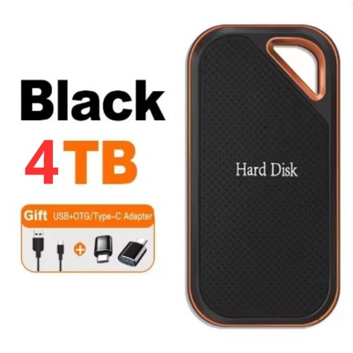 SSD Disco Rigido Hard Disk Esterno Portatile 4TB USB 3.1 Tipo C
