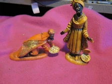 vintage early Fontanini ITALY 2 wisemen Christmas nativity manger wise man men 5