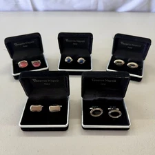 Vintage Vesuvio Napoli Cufflinks Lot 5 – Italian Designer, New with Packaging