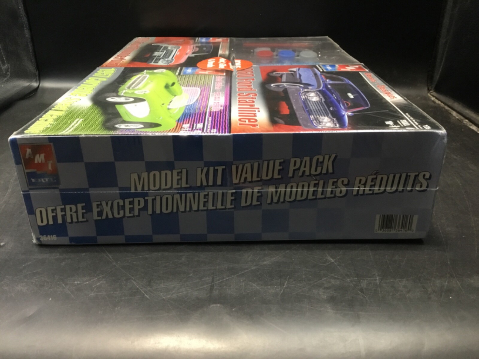 Set of (3) Model Kit Value Pack 3 125 Scale Kits + Glue & Paint [AMT