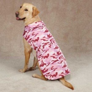 pink camo dog sweater