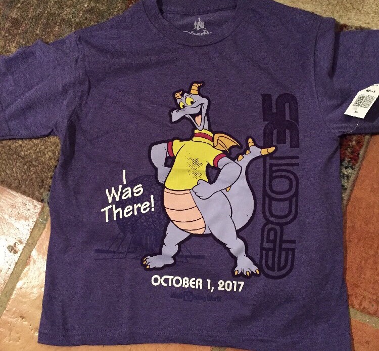 WDW - Epcot 35th I was there Figment Youth/Juniors T-shirt Size X 