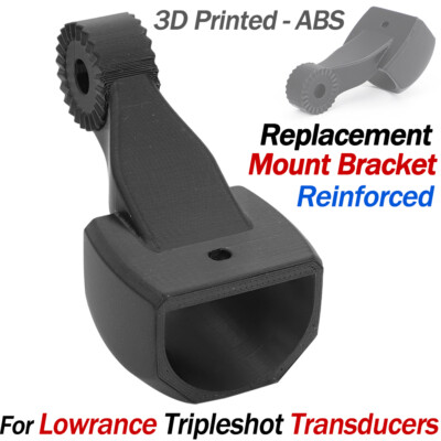 Upgrade For Lowrance Tripleshot Transducers Replacement Mount Reinforced Bracket