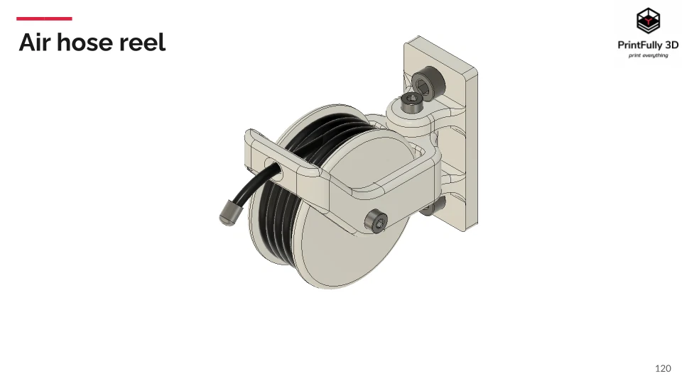 PrintFully3D 1/10 Scale Air Hose Reel 3D Printed Crawler Accessories Trial - Image 2 of 3