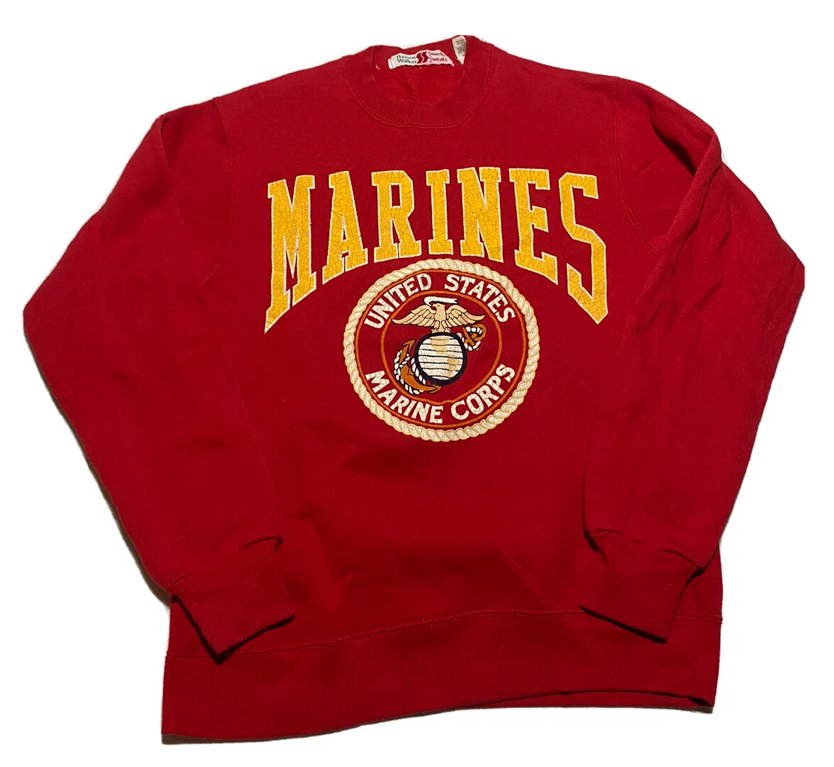 Vintage USMC Marine Corps Sweatshirt Size Large United States Marines H3