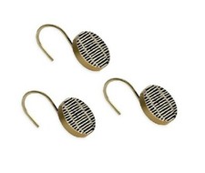 Better Homes  Gardens 12-Piece Tribal Chic Black Shower Curtain Hooks Set