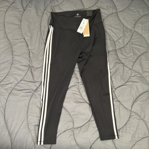 New adidas Believe This 2.0 3-Stripes 7/8 Tights Women's size XL $60 - Picture 1 of 4