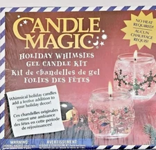 NEW Distlefink Designs Candle Making Magic Holiday Whimsies Gel Candle Kit ~1998
