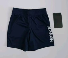 WITH TAG Boy's Hurley 2O-Dri Dark Blue White Signature Short Sz. 2T  Toddlers 