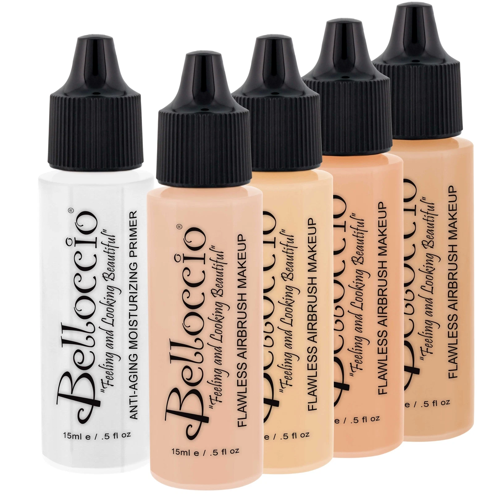 Belloccio FAIR Airbrush Makeup FOUNDATION SET Light Shade Tone Face Cosmetic Kit
Opens in a new wind