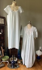 SEARS CACHET 2 PIECE NIGHTWEAR  ROBE SIZE LARGE LIGHT BLUE MADE IN USA