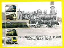 BELGIUM 2017 Trains Design Evolution Railway New Miniature Sheet