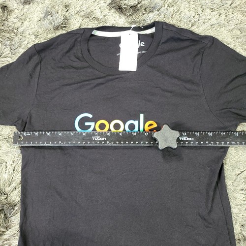 Google T-Shirt Womens Large Black Cotton Merchandise Store Logo Short Sleeve NWT - Picture 3 of 11