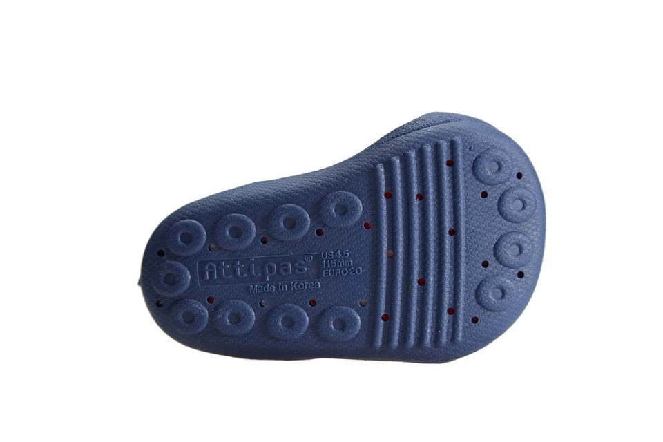 ATTIPAS ZOO AZUL MARINO zapatos ergonómicos niños bebés suela antideslizante mocasines playa Foto 3 de 4