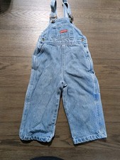 Vintage Dickies Denim Overalls Youth Medium Carpenter Workwear Blue 90s 3t
