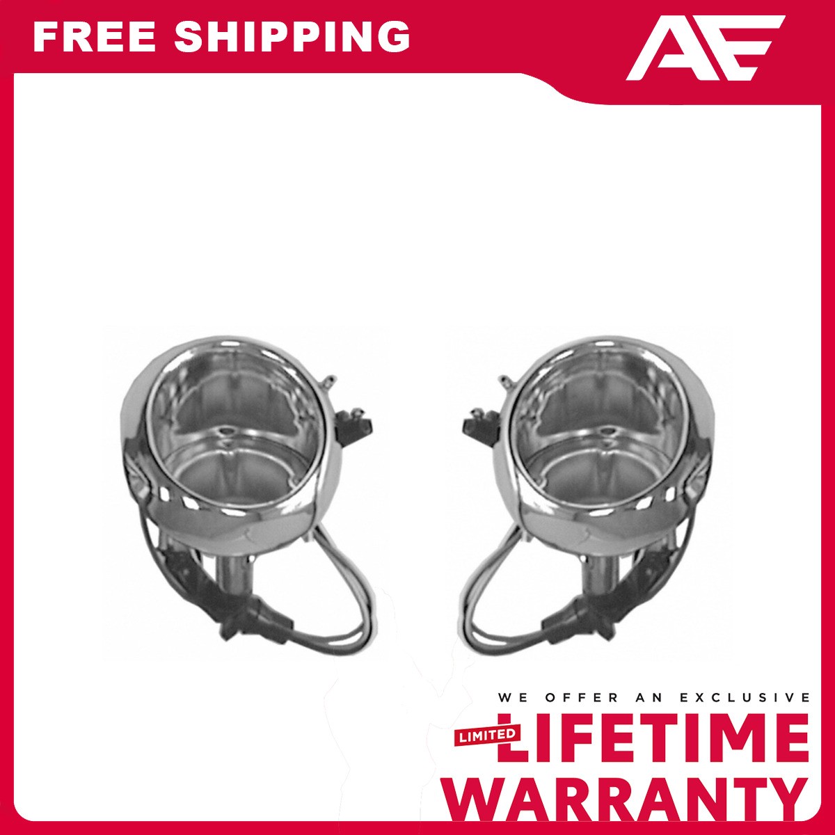 Parking Light Housings Set For 1964-1968 Ford GT40 Mustang Mercury Cougar