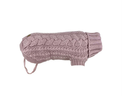 Huskimo French knit dog jumper - Rose