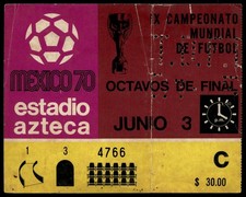 Ticket 1970 Belgium vs. El Salvador World Cup 1970  48197