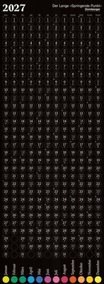 Der Lange Springende Punkt schwarz 2027 Domberger Calendars