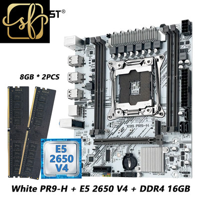 X99 Mainboard Kit Intel Xeon E5 2650 V4 LGA 2011-3 CPU Set DDR4 8Gb*2Pcs Suppo