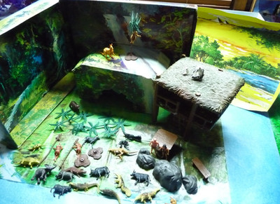 Vintage Hong Kong TARZAN PLAYSET SUPER RARE