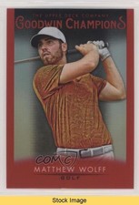 2021 Upper Deck Goodwin Champions Platinum Red Matthew Wolff #31 READ 04yf