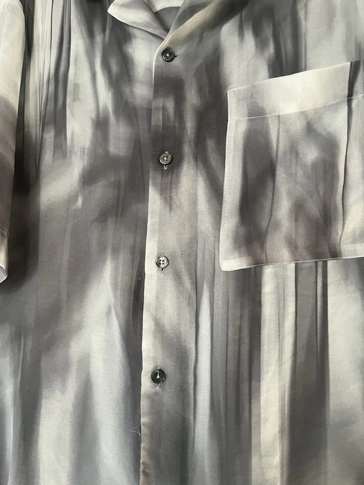 ZARA Shirt Mens Size M ( See Through ) Button Up Shirt - Image 3 of 4