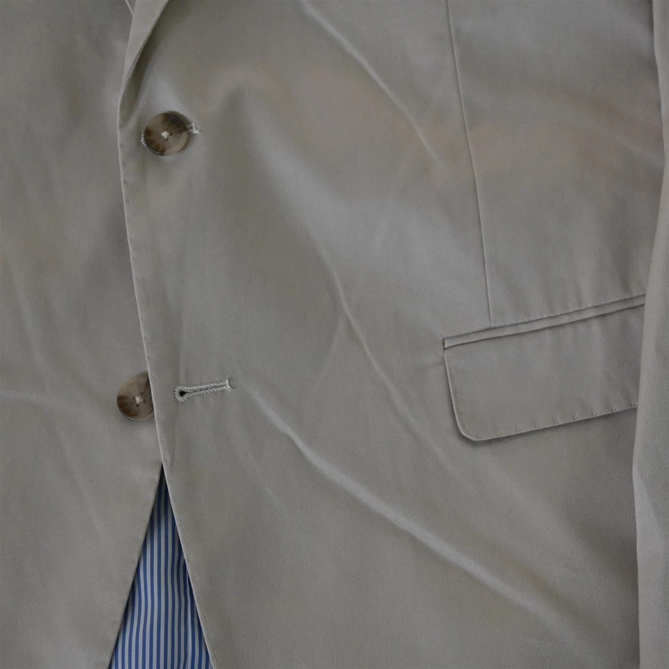 Blazer Traje Chaqueta Abrigo Deportivo Alan River 44R Caqui 100% Algodón Para Hombre Foto 3 de 4