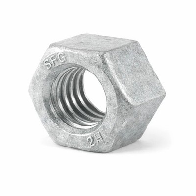 BULK BOX! 1 1/8''-7 Heavy Hot Dip Galvanized Hex Nuts A194 / Sa 194 2H HDG 60pcs