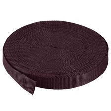 Lightweight Polypropylene Webbing Strap 1" 25 Yards Brown Strapping