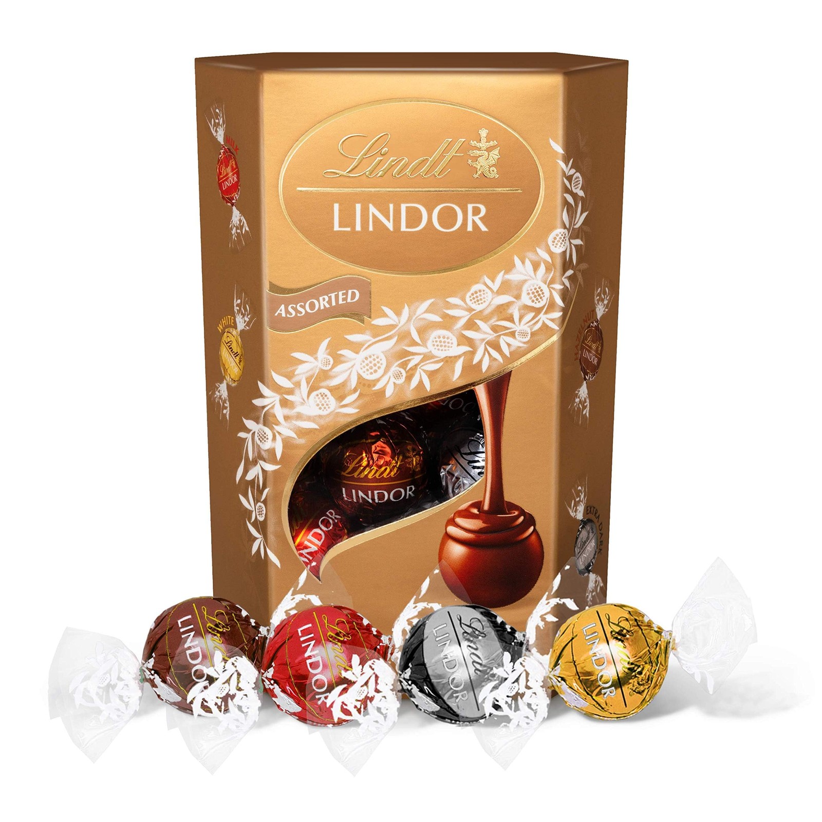 Lindor Assorted Chocolate Truffles – 200g Box (Approx. 16 Balls) – Smooth Fil...