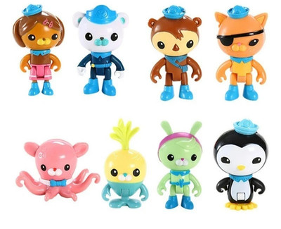 Octonauts Toy Set Barnacles Kwazii Peso Penguin Shellington Dashi Inkling
