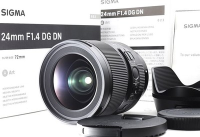 SIGMA 24mm F/1.4 DG DN ART 022 Lens for Sony E mount Original Box Case -MINT-