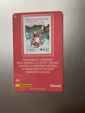 2002 Philatelic Card World Canoe Championships Kayak in Valsesia