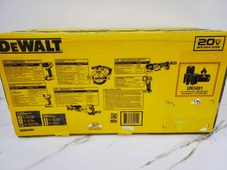 NEW DeWalt DCK628D2 20V MAX Lithium-Ion Brushless Cordless 6-Tool Combo Kit - Image 3 of 4