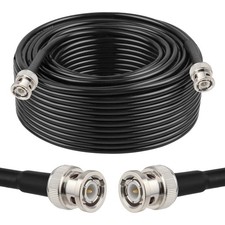 XRDS -RF 50 ohm BNC Cable 100FT, Male Extension RG58 Coax 100 FT, Black