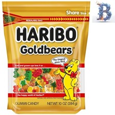 Goldbears, Gummi Candy, 10 oz Resealable Bag, Assorted Flavors