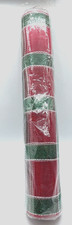 Christmas Ribbon Mesh Red  Green 21" X 30 Feet Double Wreath  Crafts 30' NEW