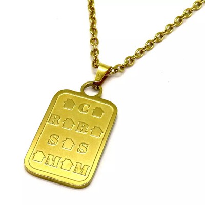 Wego Superhuman Share House Story Gold Logo Necklace Accessory 2024 New