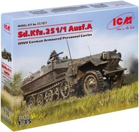 Icm 35101 Sd.Kfz.251/1 Ausf.A Wwii German Armoured Personnel Carrier Modellbausa